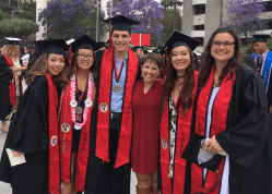 Nicole Vargas at JMS graduation