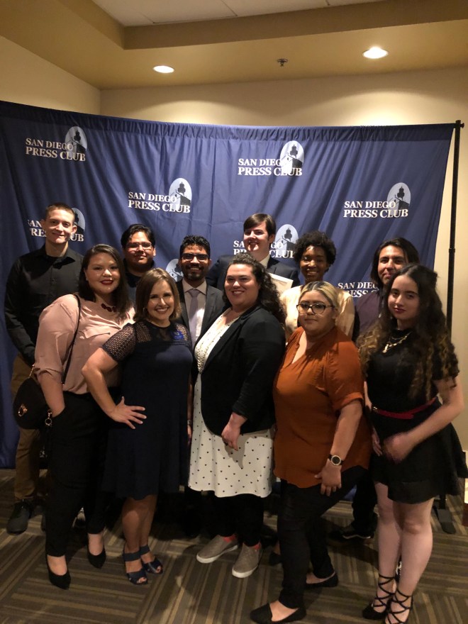 CCNN students at SD Press Club awards